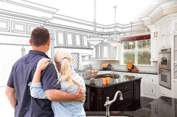 Custom kitchen cabinets installed in a Stratford home